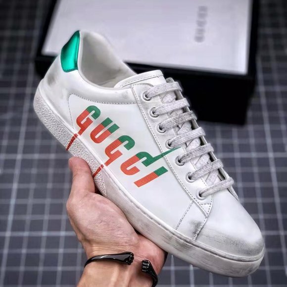newgUCCI LEATHER CASUAL SHOES CLASSIC